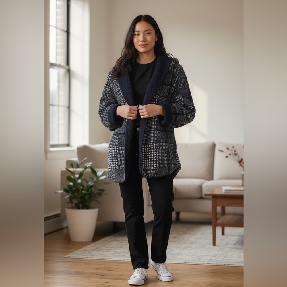 Weatherproof Plush Reversible Jacket NWT • Women’s S/M • Black • Cozy Warm Layer